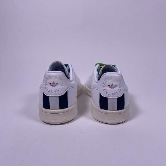 STELLA MCCARTNEY x Adidas Stan Smith White w/Multicolor Trim Sneakers - Picture 6 of 9